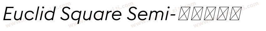 Euclid Square Semi字体转换
